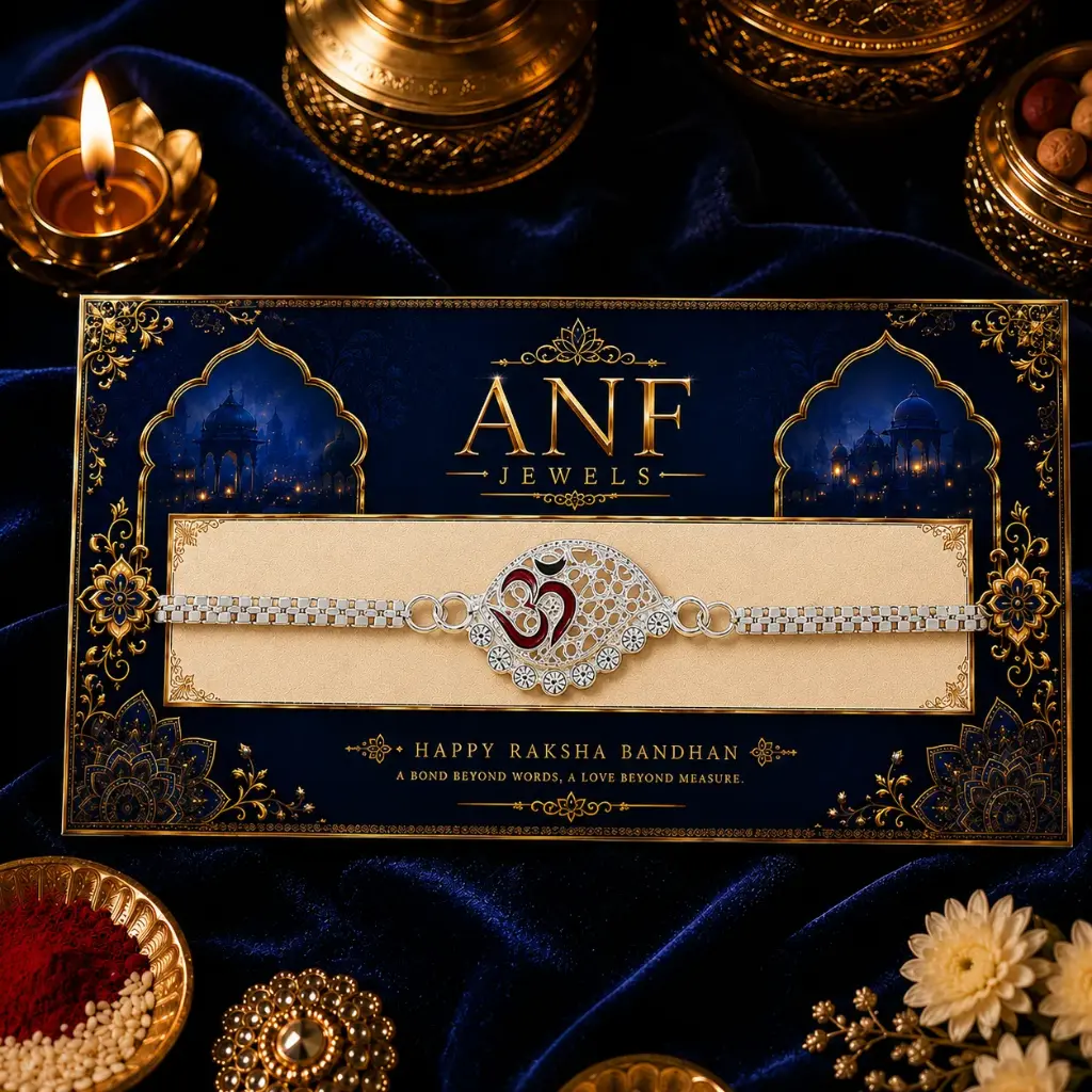 Sacred Om Sillver Rakhi